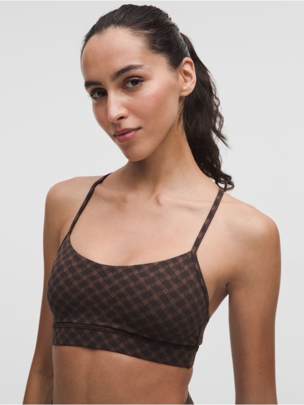 Lululemon Flow Y Bra Nulu Light Support, A–C Cups in Jacquard